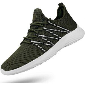 Men's Green Breathable Lightweight Comfortable Non Slip Fashion Sneakers